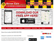 Tablet Screenshot of devoncarslondon.com